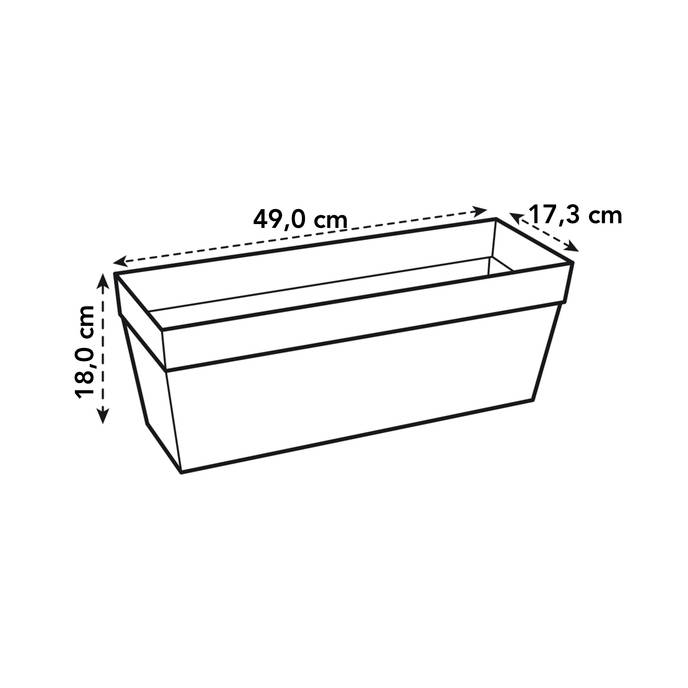 loft urban balkonkasten 50cm anthrazit